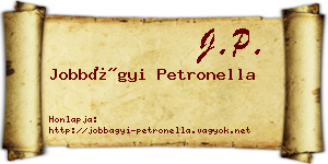 Jobbágyi Petronella névjegykártya